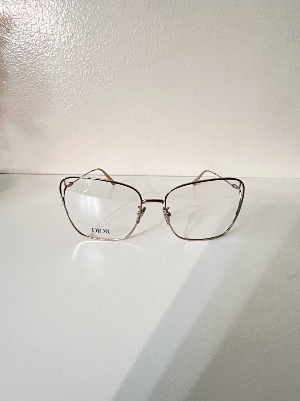 Dior Women's Gold-Tone Metal Frame Optical Glasses